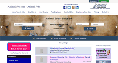 Desktop Screenshot of animaljobs.com